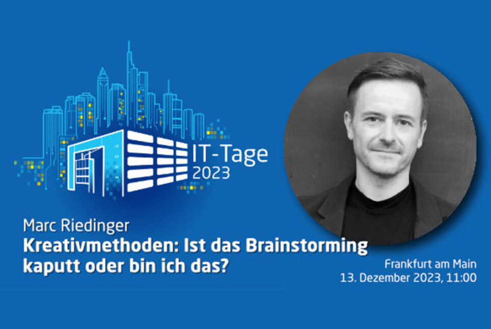 Marc Riedinger auf den IT-Tagen 2023