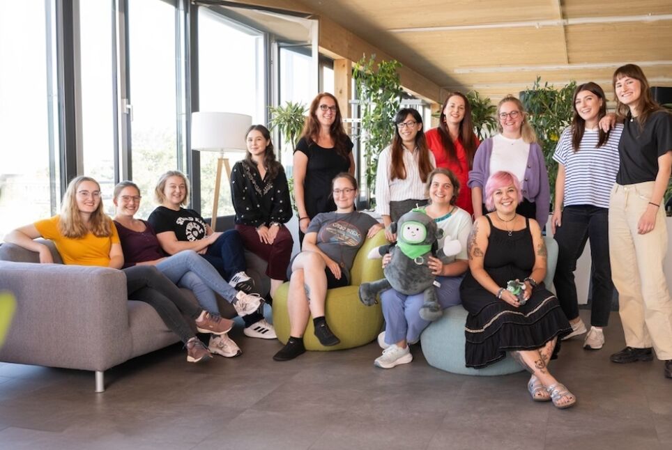 Gruppenfoto der Frauen bei Accso.