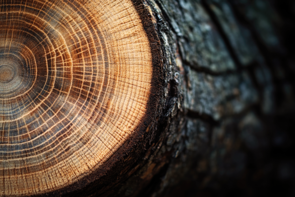 Querschnitt durch einen Baumstamm